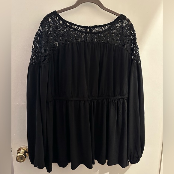 Fit and flare lace yolk shirt - Picture 1 of 3